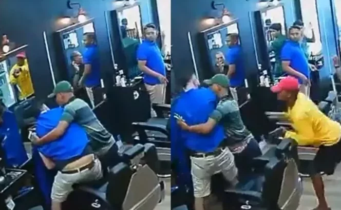 VÍDEO: Policial do Piauí é baleado durante assalto em barbearia em Timon