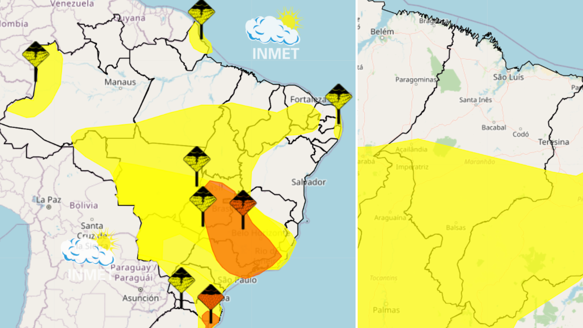 Mais de 60 cidades do MA em alerta para chuvas até quinta (30)