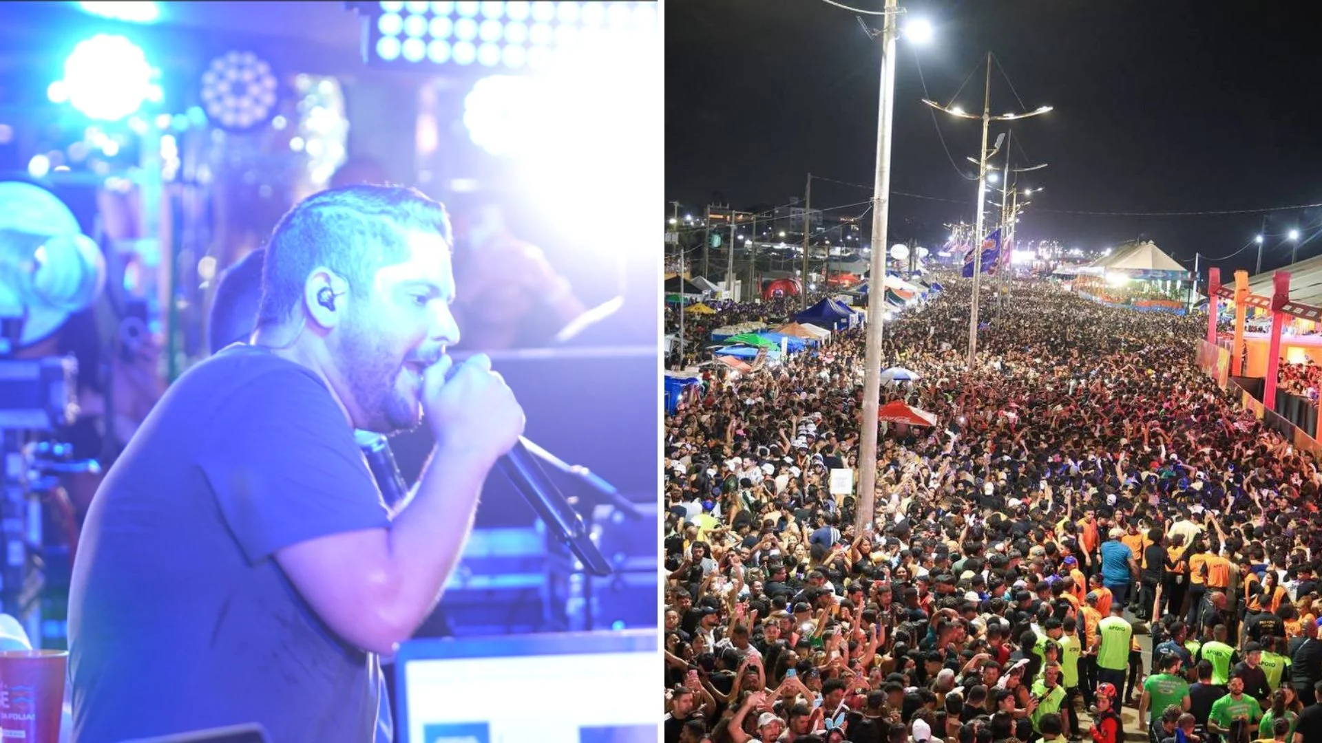 VÍDEO: Jorge e Mateus e Felipe Amorim atraem multidão na primeira noite oficial do Vem pro Mar