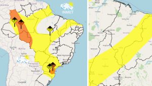 Mais de 60 cidades entram em alerta amarelo nesta terça (18)