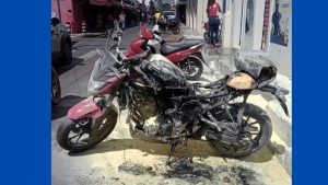 VÍDEO: Homem é preso suspeito de incendiar moto de ex-companheira