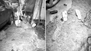 VÍDEO: Policial Militar é baleado em frente a uma borracharia em São Luís