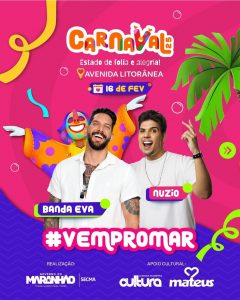 Banda Eva e artistas locais fazem o Pré-Carnaval deste final de semana