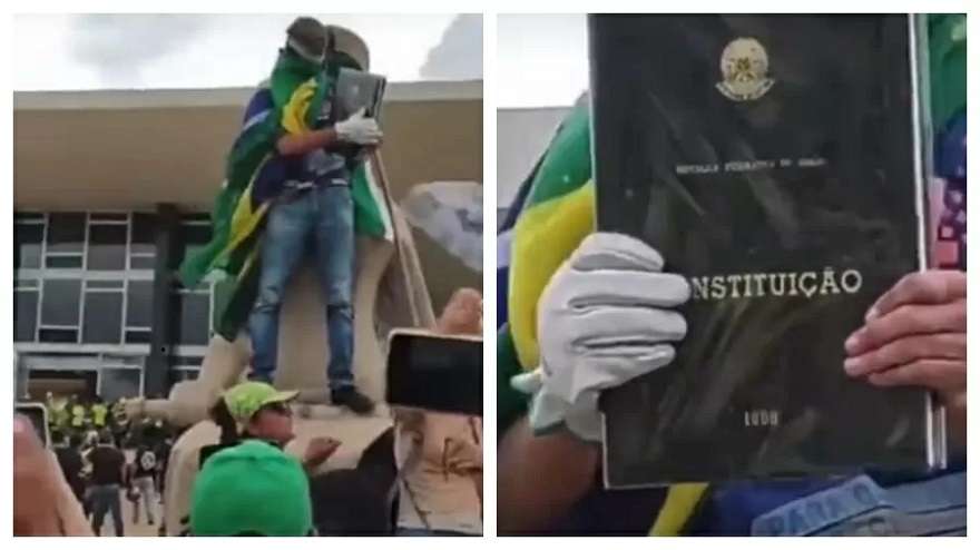 Homem que levou cópia da Constituição da Suprema Corte é sentenciado