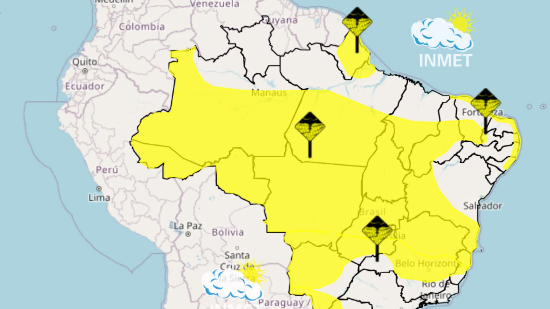 INMET emite alerta para 67 cidades ao centro sul do MA