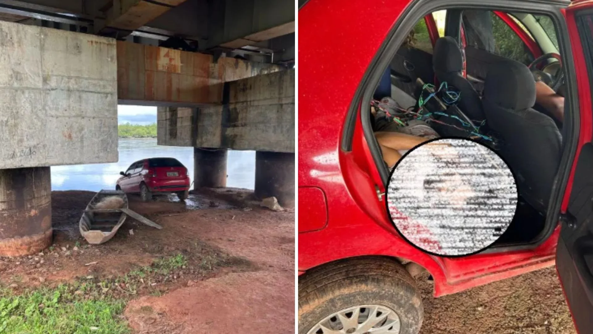 Dois homens são encontrados mortos dentro de veículo debaixo de ponte