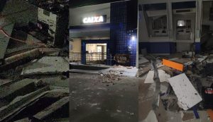VÍDEO: Criminosos fortemente armados explodem agência bancária em Vitorino Freire