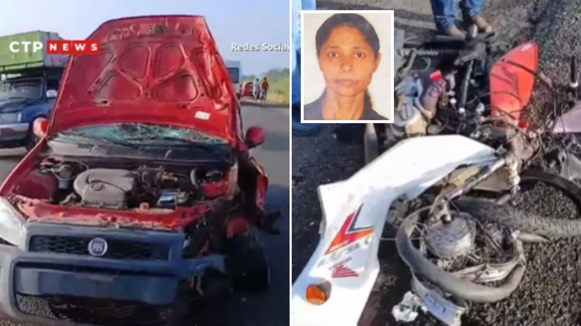 Colisão frontal mata motociclista na BR-316