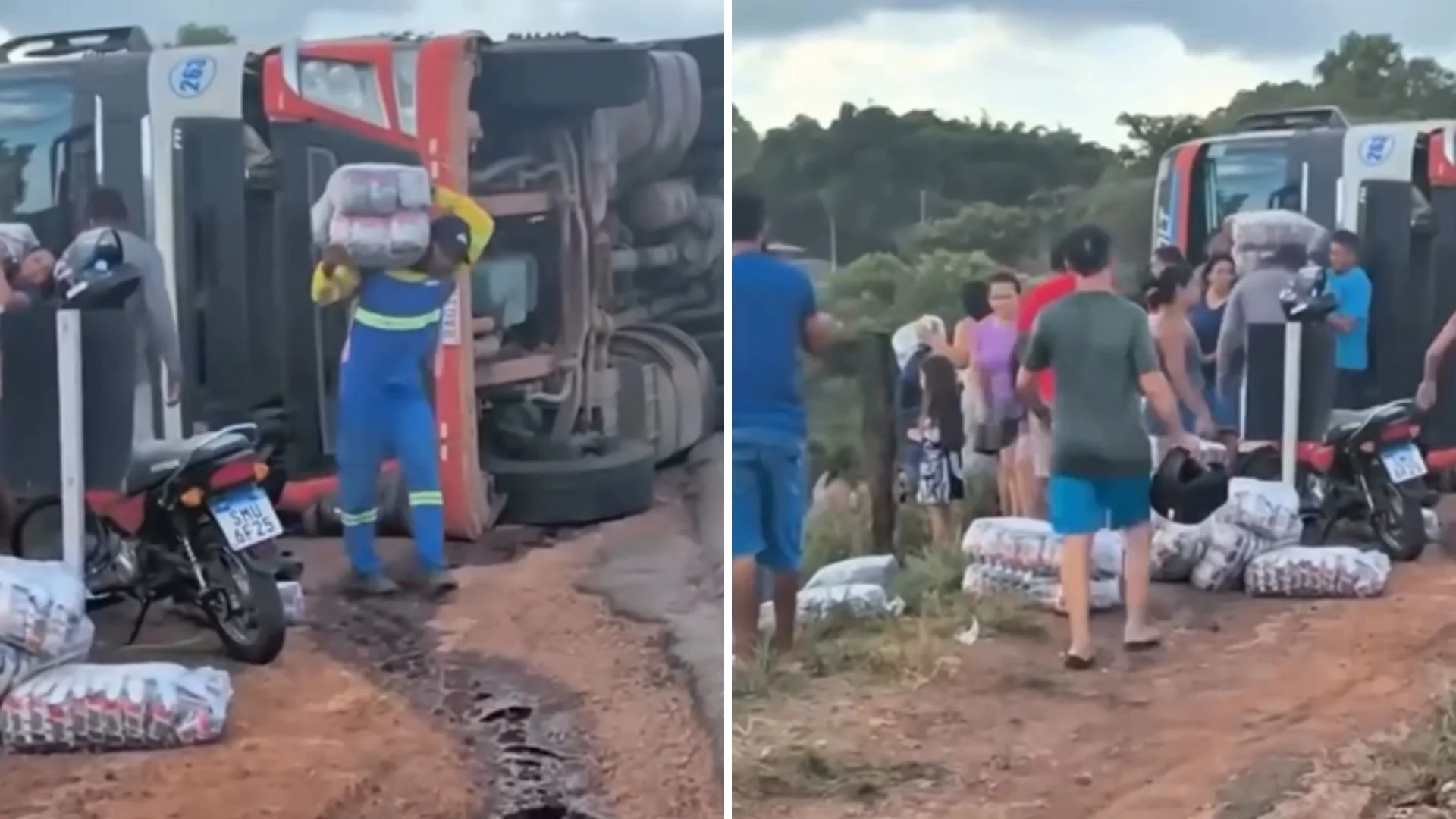 VÍDEO: Delegado manda recado após populares saquear carga de arroz na BR-226