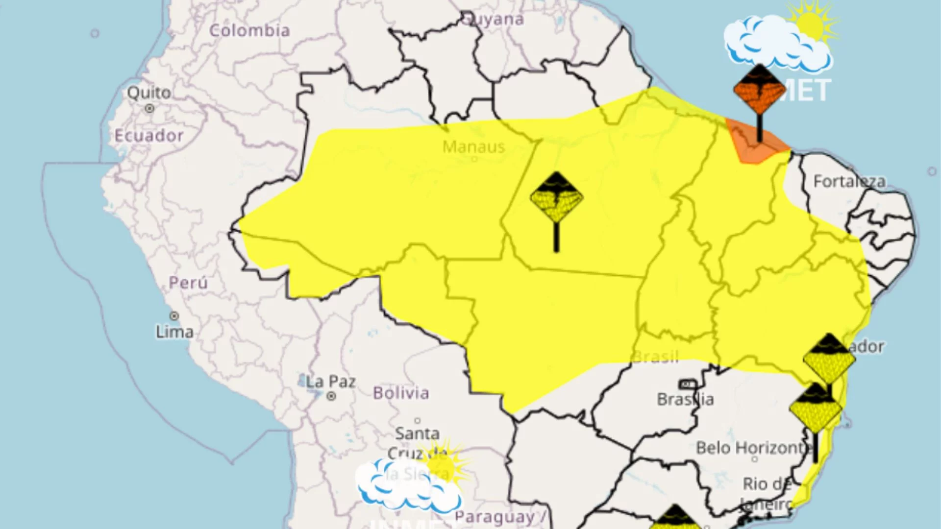 Norte do MA tem alerta laranja para chuvas nesta sexta (11)