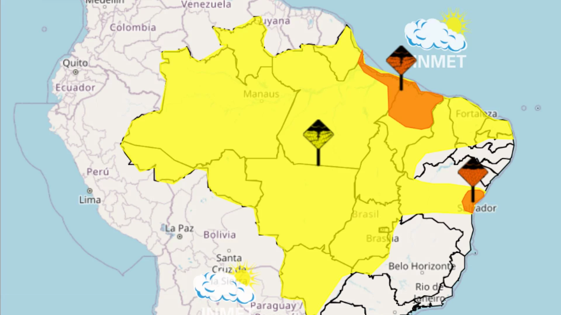MA tem 173 municípios em alerta laranja nesta quarta (23)