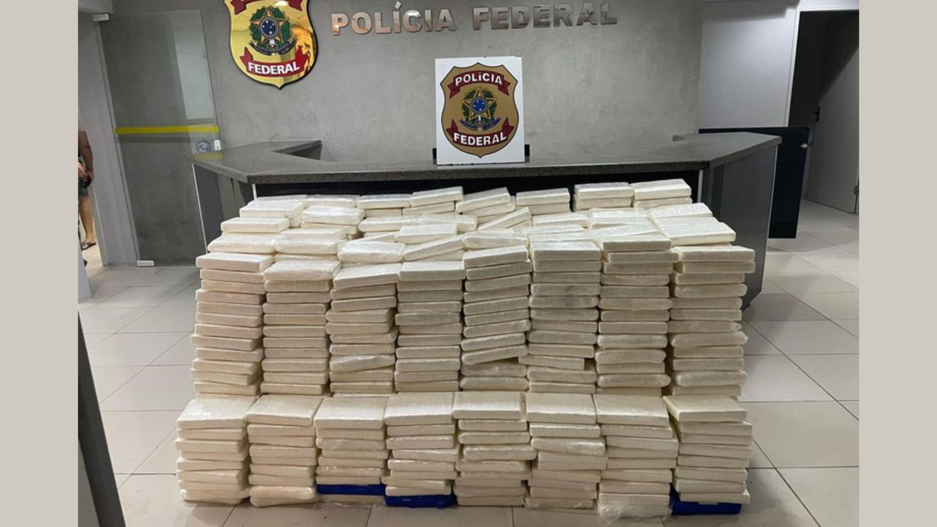 PF apreende uma tonelada de cocaína que seria enviada para fora do Brasil