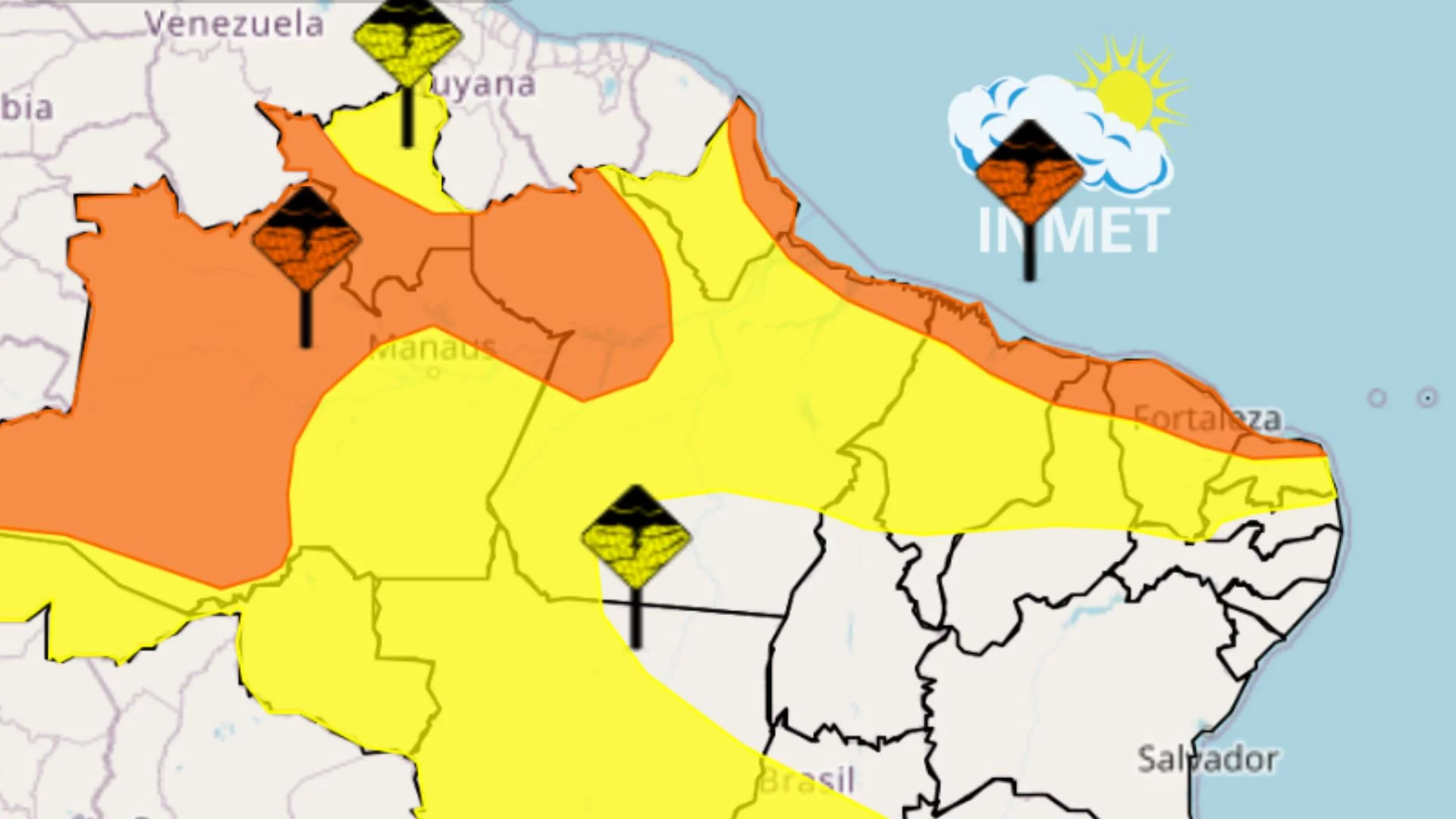 MA tem alertas laranja e amarelo nesta sexta (04)