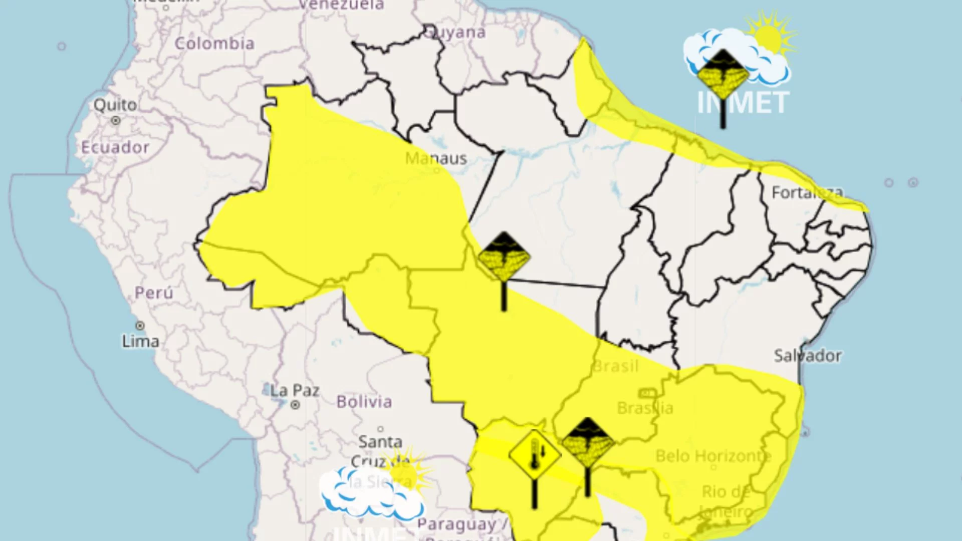 MA tem alerta de chuva para 52 cidades; São Luís tem previsão de chuva moderada