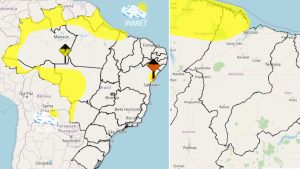 MA têm alerta amarelo para 39 municípios nesta segunda (05)
