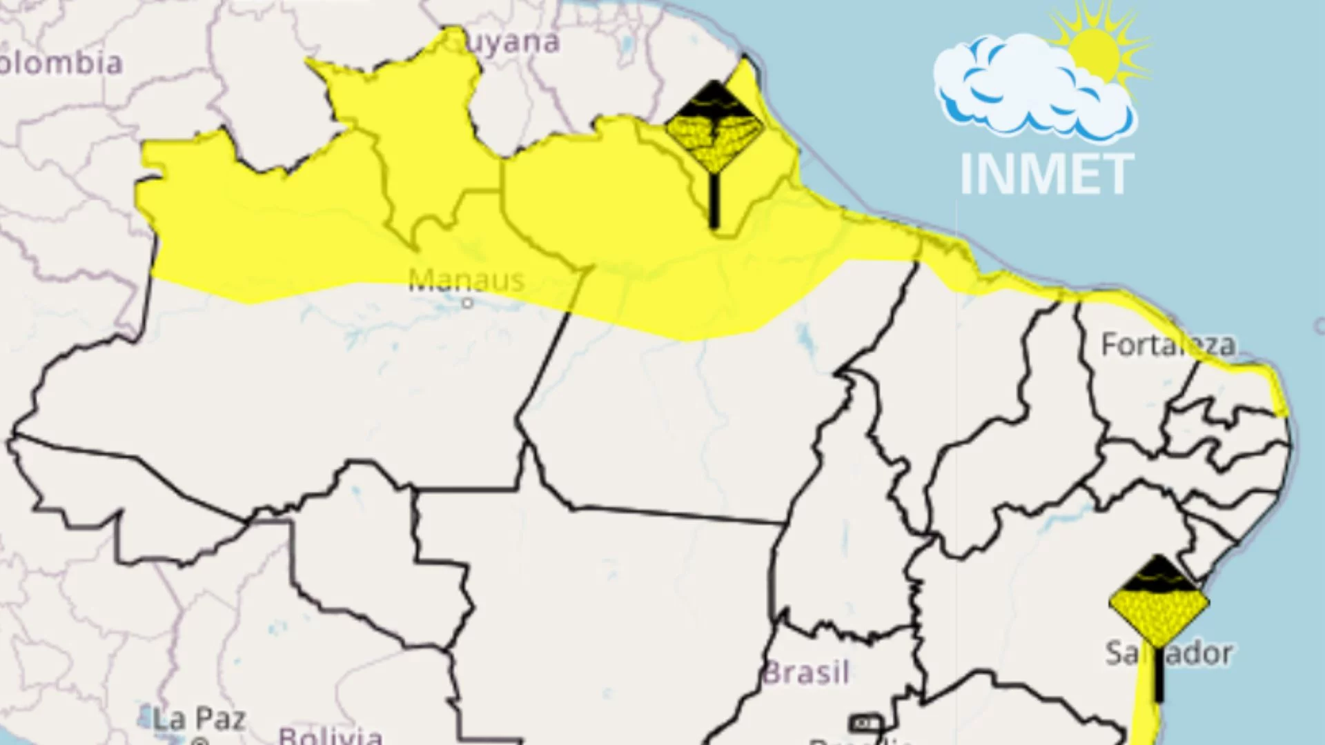 Litoral do MA volta a receber alerta para chuvas até sábado (10)