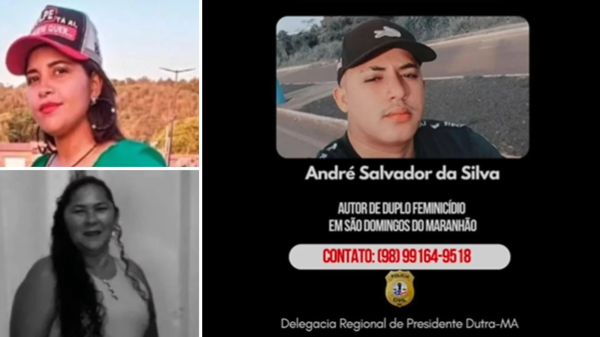 Polícia procura suspeito de matar tia e sobrinha no interior do MA