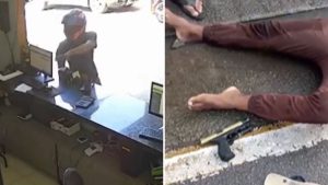 VÍDEO: PM mata criminoso durante tentativa de assalto a loja