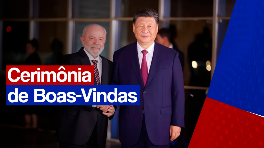 Presidente Lula é recebido pelo presidente da China Xi Jinping