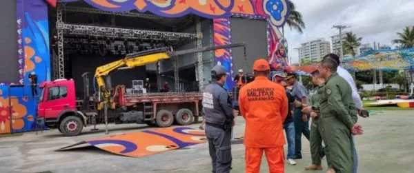 Arraial do Ipem e Parque Folclórico recebem vistoria técnica do Corpo de Bombeiros