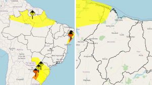 MA tem 17 cidades em alerta para chuvas até domingo (15)