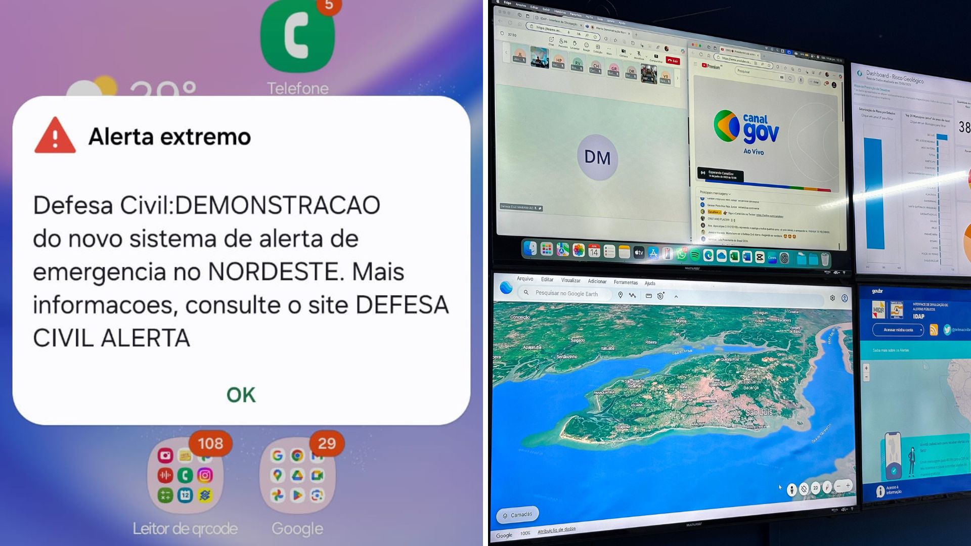 Sistema de alerta passa a operar oficialmente no MA