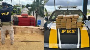 PRF apreende 29 tabletes de cocaína na BR-135