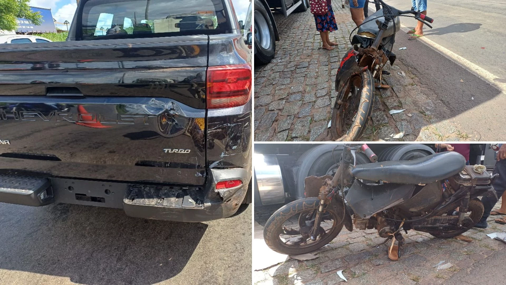 Motociclista fica ferido em colisão na BR-135