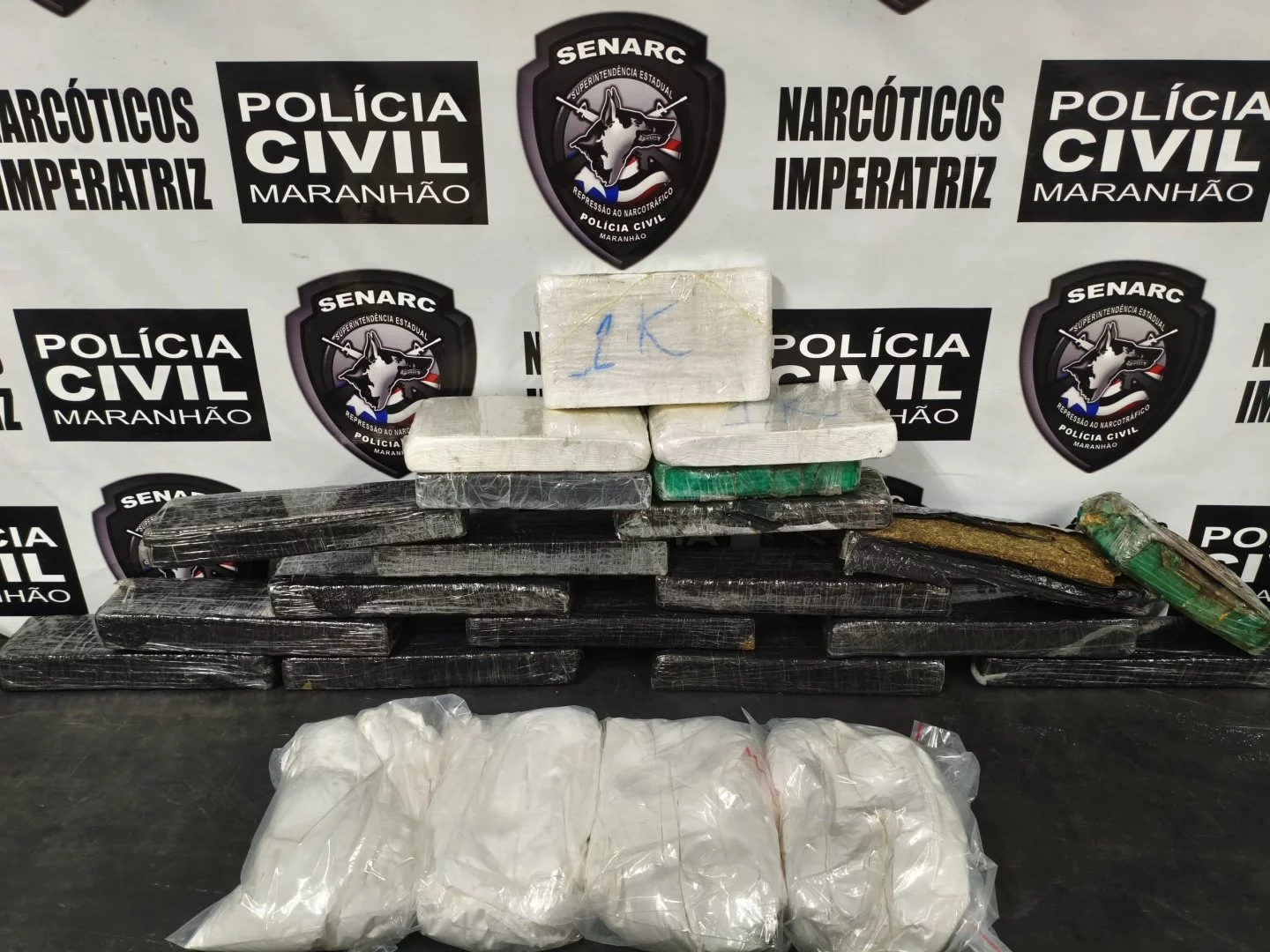 Polícia intercepta drogas que vinham de São Paulo para o Maranhão