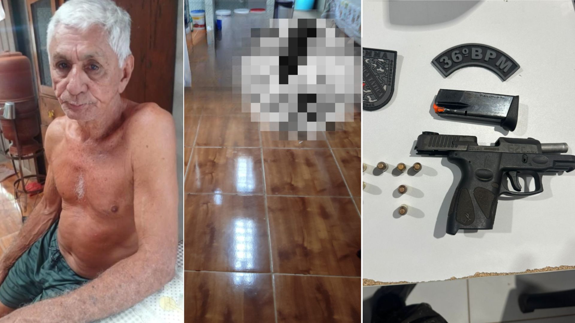 Idoso é executado a tiros em Viana; polícia prende dois suspeitos