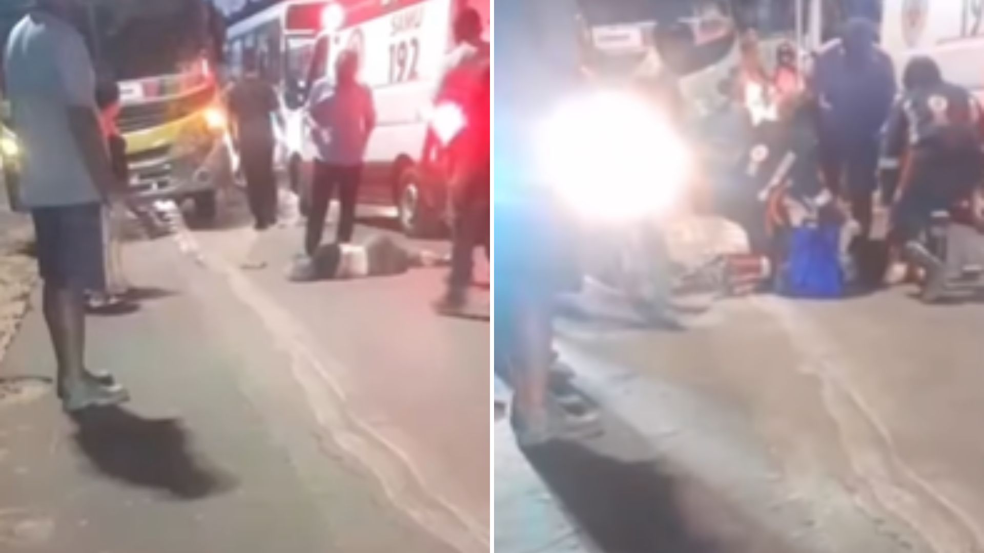 Idosa morre atropelada por ônibus escolar