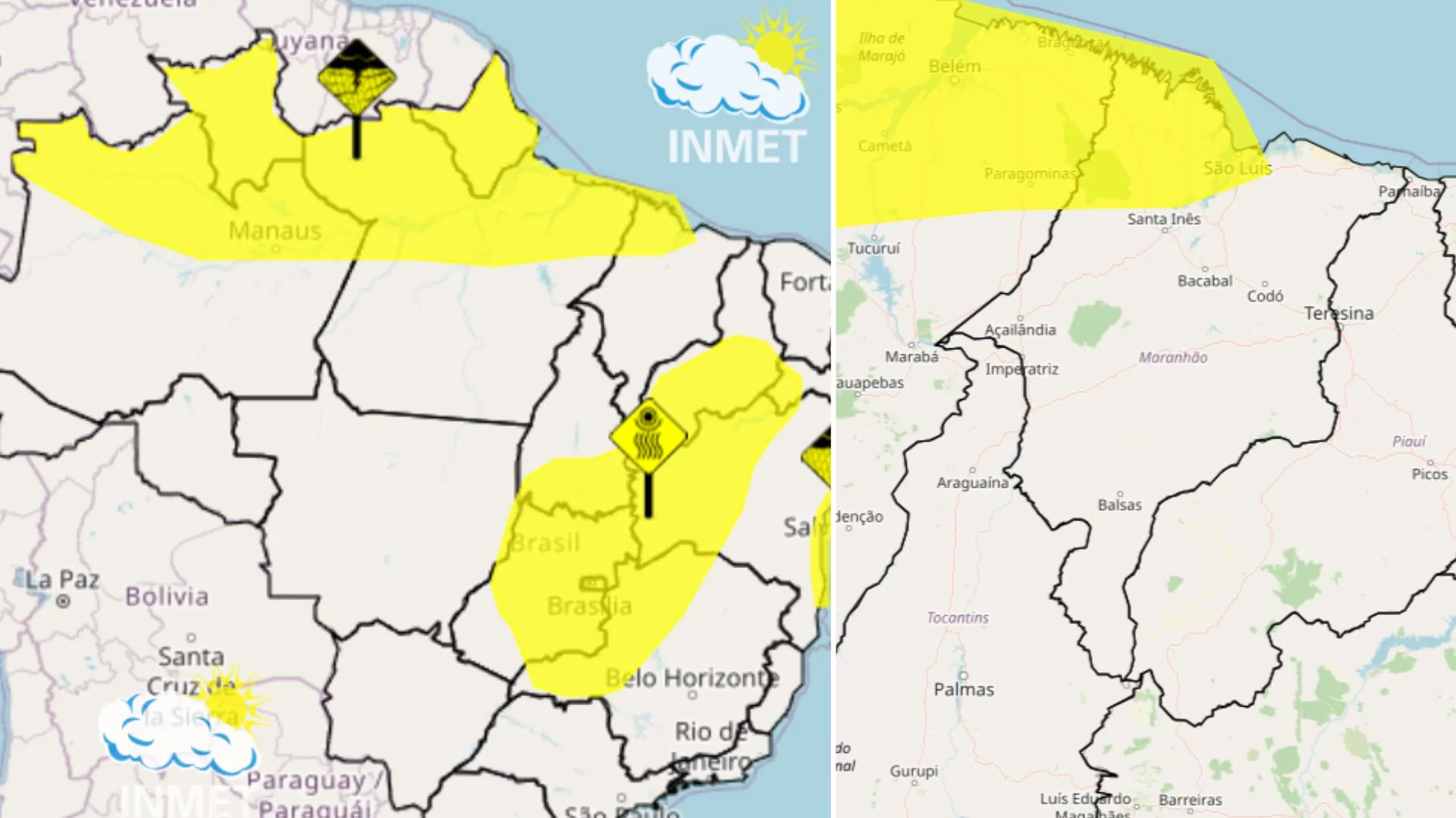 MA tem 62 cidades em alerta para chuvas nesta quinta (12)