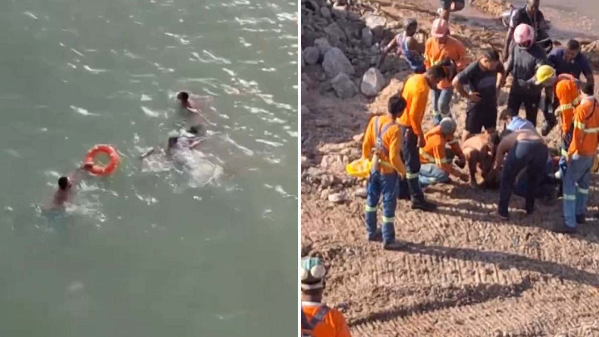 VÍDEO: Mulher é resgatada após cair de ponte em São Luís