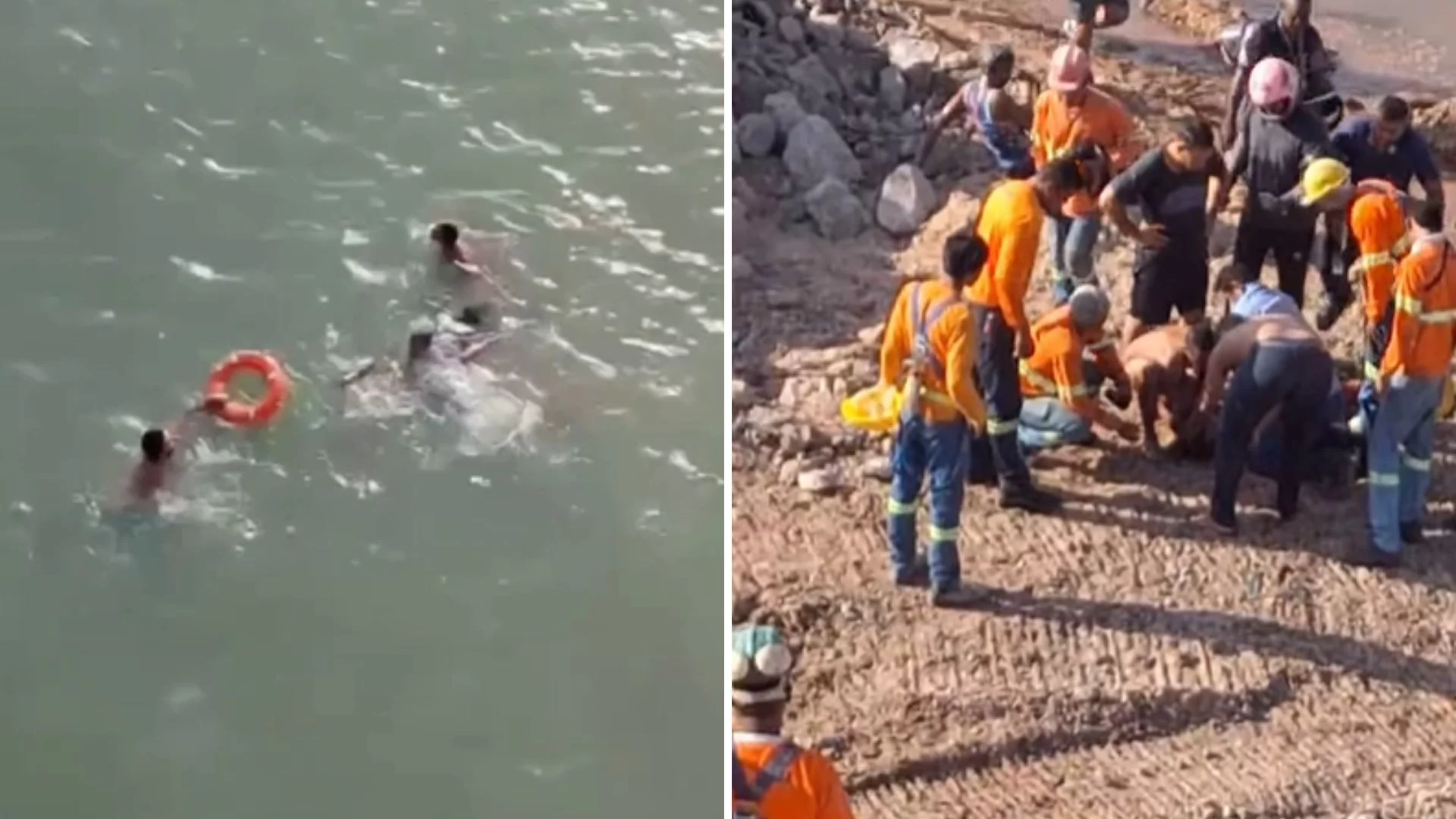 VÍDEO: Mulher é resgatada após cair de ponte em São Luís