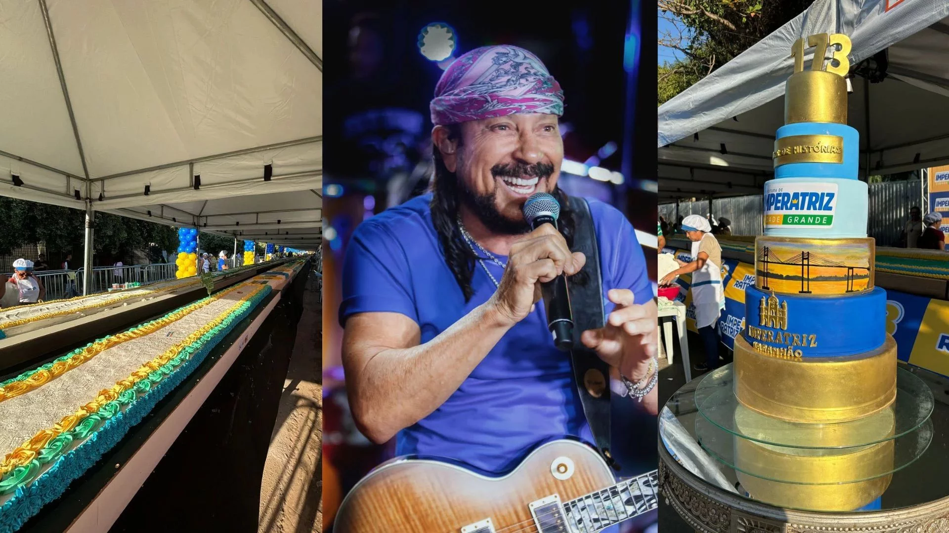 Imperatriz comemora 173 anos com show, corrida e bolo gigante