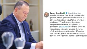 Brandão rebate declarações de vice e defende união com Lula