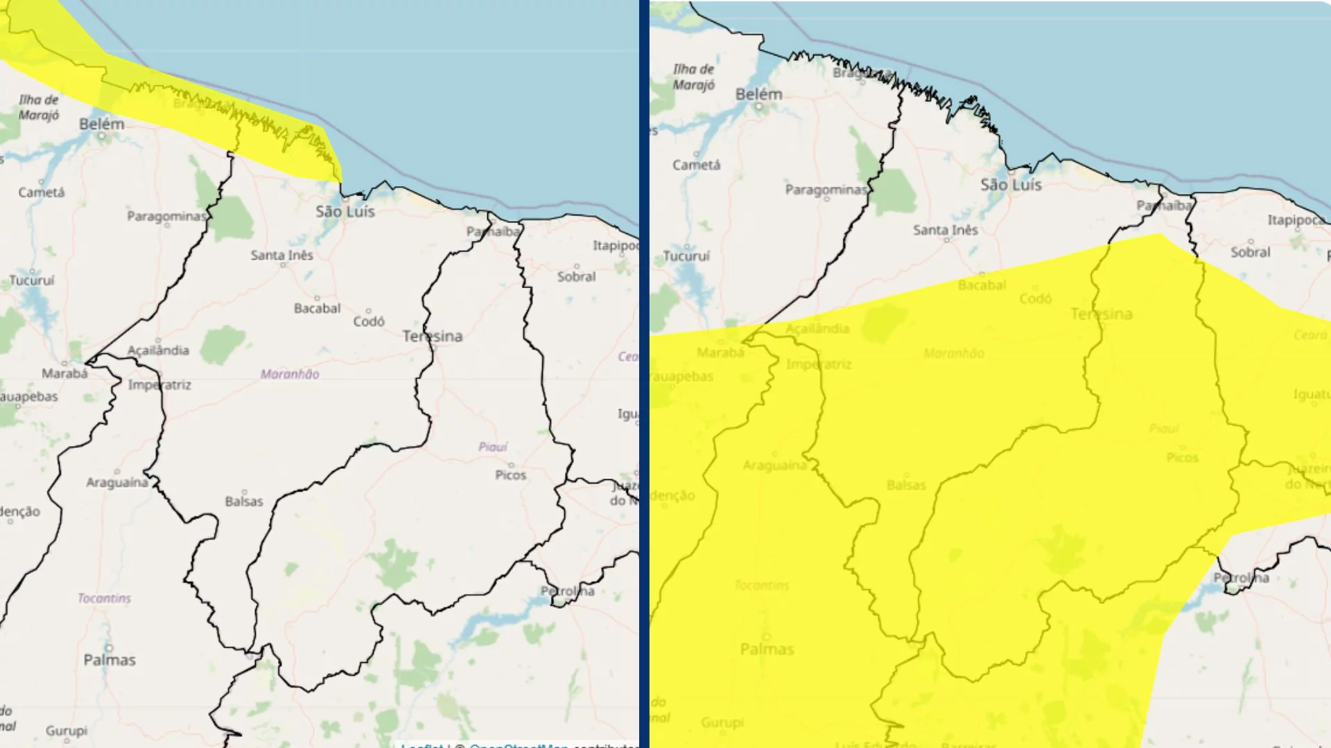 INMET emite dois alertas para o Maranhão nesta quinta (24)