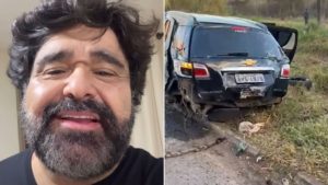 Fabiano se pronuncia após sair ileso de acidente de carro: “Livramento”