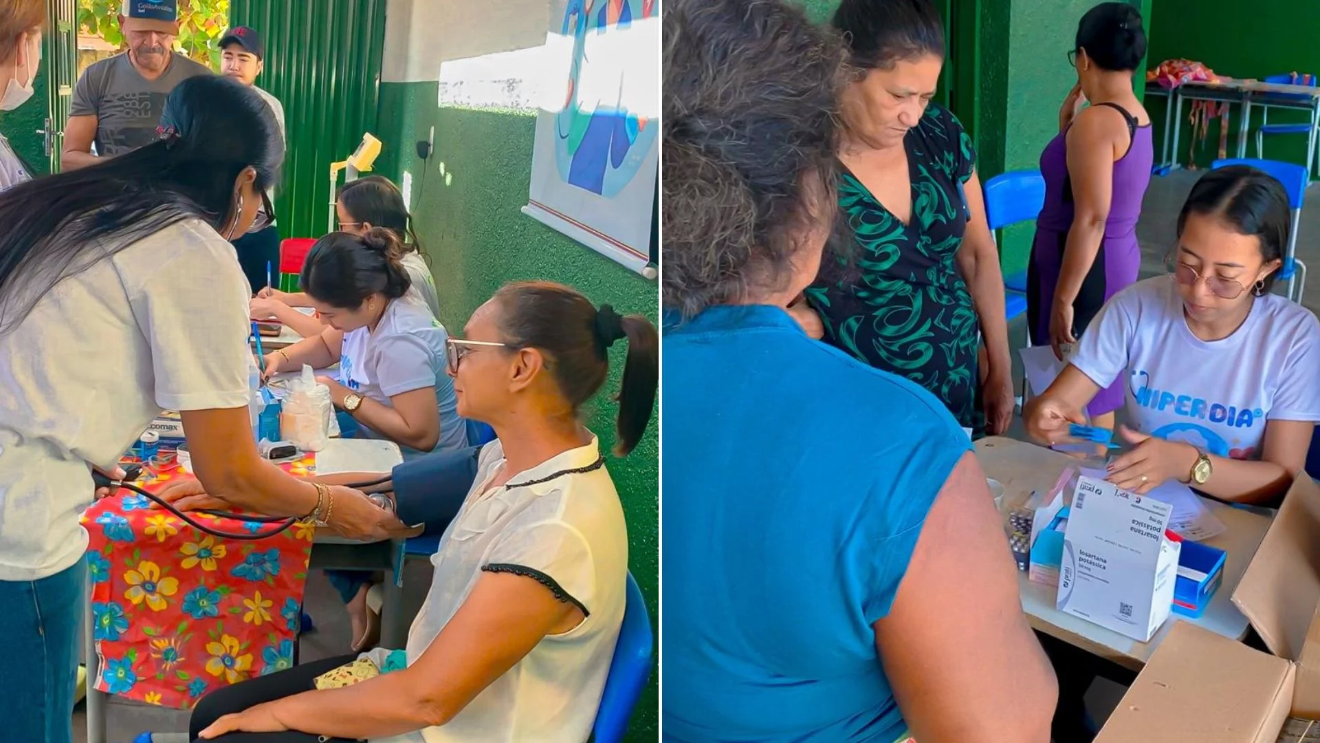 Ação Hiperdia é realizado no bairro Centro em Itaguatins