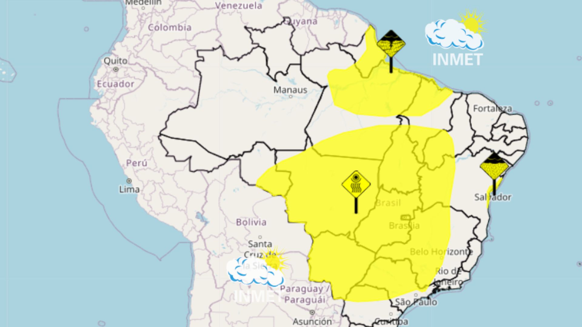 MA tem alertas de chuva e baixa umidade nesta quinta (31)
