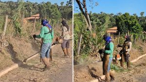 Prefeito reforça serviços de limpeza e manutenção urbana na sede de Buritirana