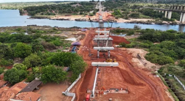 Nova ponte sobre o rio Tocantins já tem metade das obras concluídas