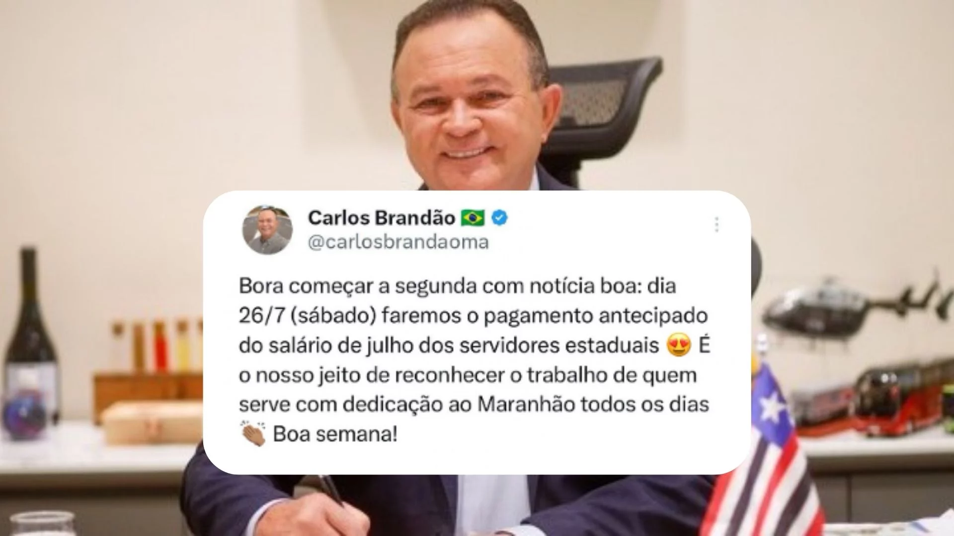 Servidores do MA recebem pagamento no próximo sábado (26)
