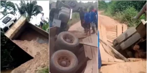 Desabamento de ponte isola povoado em Pedro do Rosário
