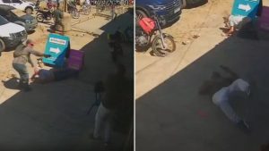 VÍDEO: Segurança é baleado durante tentativa de assalto