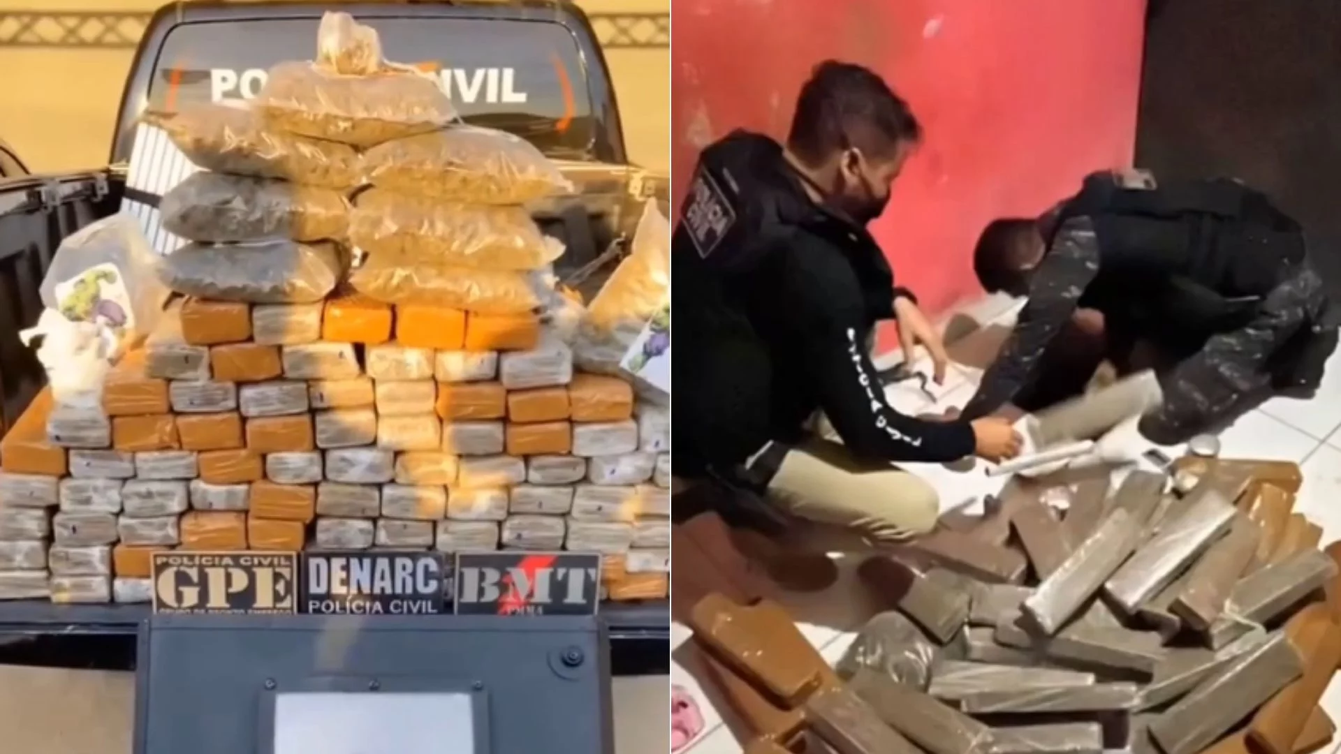 VÍDEO: Polícia apreende 70kg de drogas na Região Tocantina
