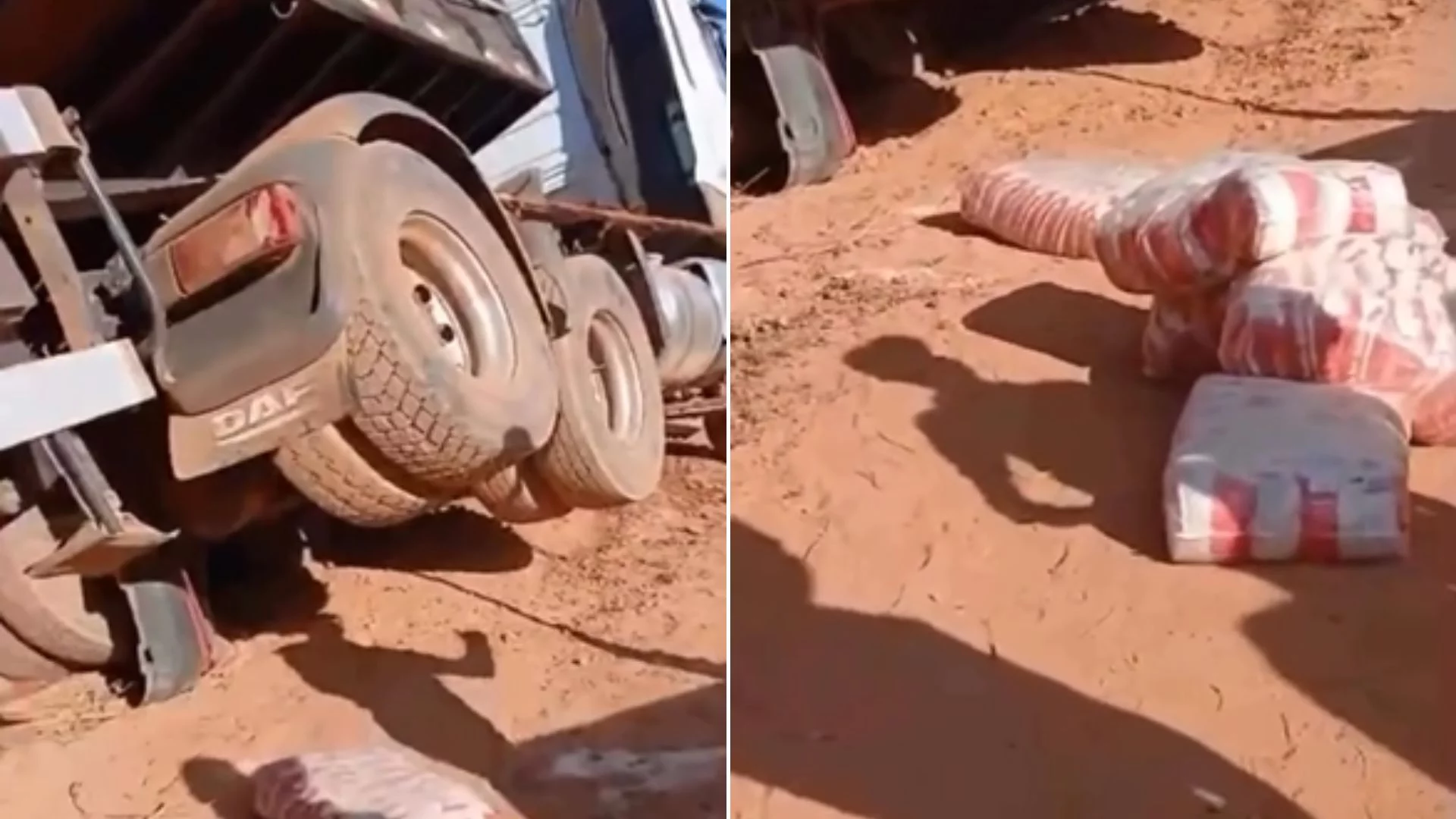 VÍDEO: Carreta desgovernada atropela e mata motociclista