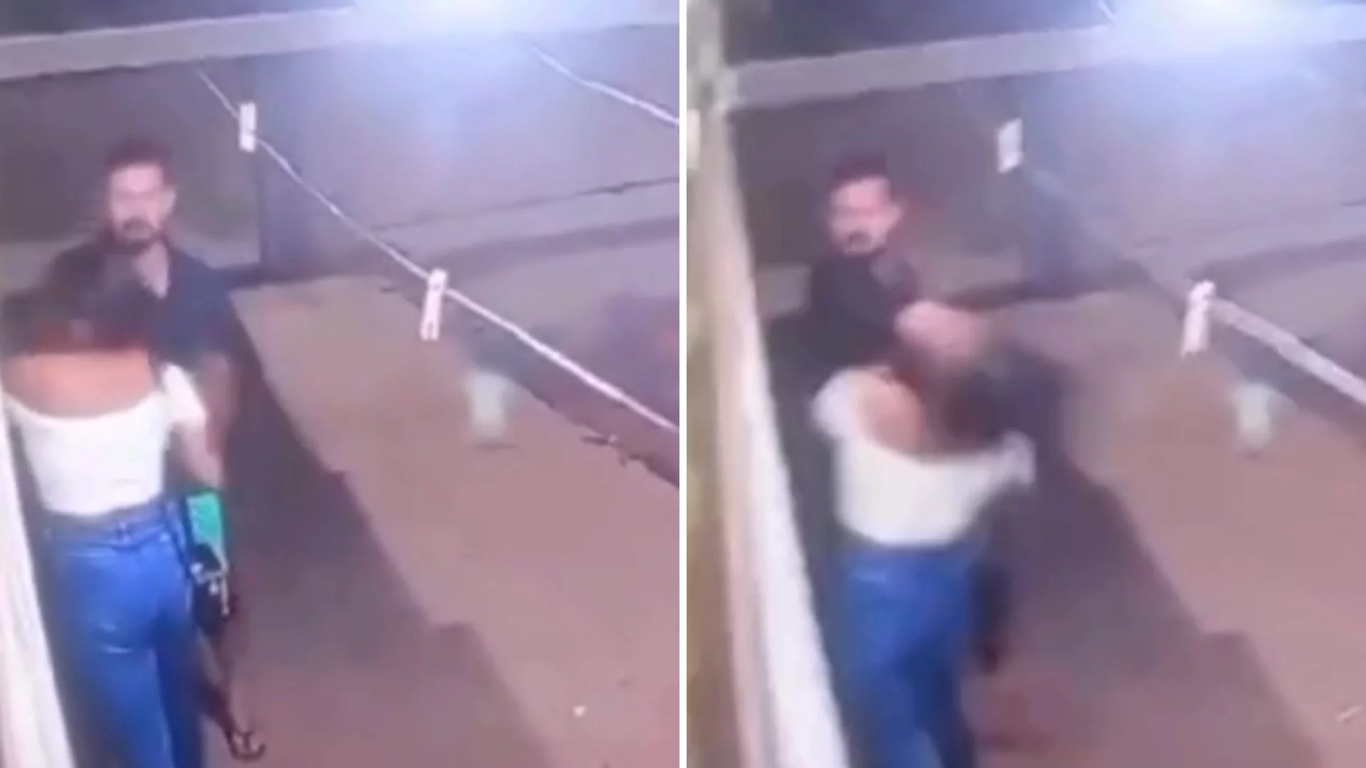 VÍDEO: Polícia procura homem que agrediu mulher com socos