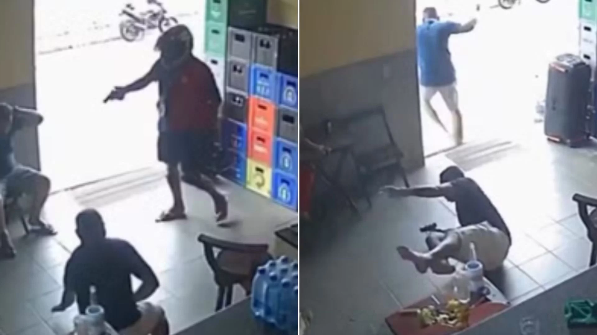 VÍDEO: Policial civil reage a assalto e mata suspeito em bar