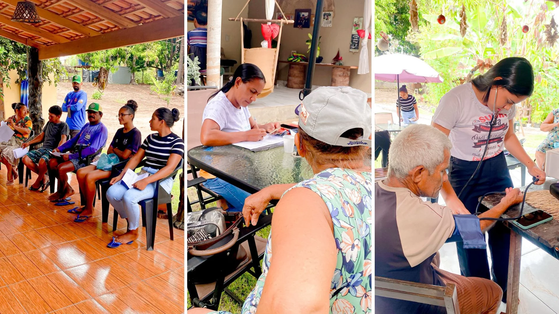 Moradores da ilha São Domingos recebem atendimento de saúde